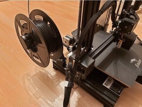 ender 3 Pro posterior carrete soporte montar filamento 3d print model - Mito3D