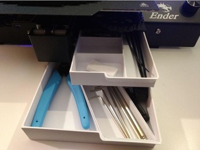 ender 3 pro dual drawer creality drawers modification organization 3d print model - Mito3D