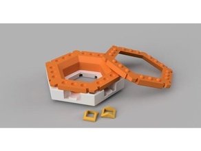 marble track - trampoline gravitrax compatible 6 exit basic tile 3d print model - Mito3D