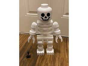giant lego skeleton face & arm improvements 3d print model - Mito3D