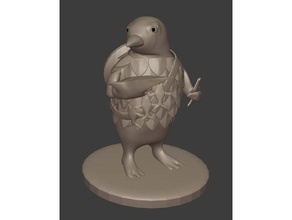 pip penguin fighter dnd miniature dungeons dragons fantasy miniatures tabletop gaming 3d print model - Mito3D
