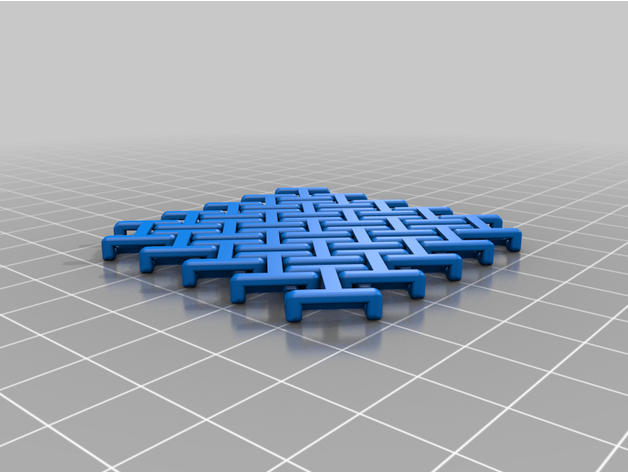 açık bağlantılar çarşaf baskı Flowalistik yeniden düzenleme zincir posta özelleştirilebilir 3D print model - Mito3D