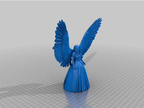 remix story angel tree topper christmas 3d print model - Mito3D