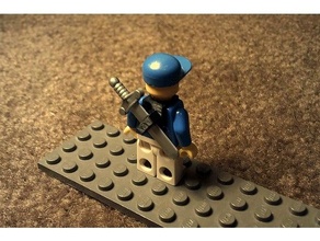 Lego minifigura espada suporte 3d print model - Mito3D