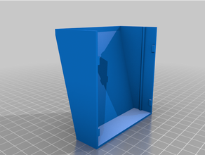 desk cabinet 80mm fan duct 3d print model - Mito3D