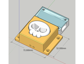 crâne aimant pied sw 3d print model - Mito3D