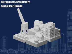 Greeblecity pequeño bits greeblecityruins 3d print model - Mito3D