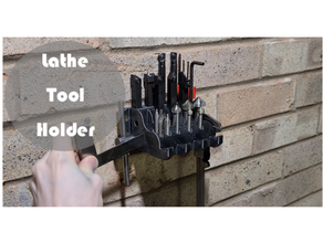 lathe tool holder- 10mm tools metal caddy holder 3d print model - Mito3D