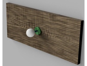 golfball knob cabinet drawer knobs woodworking 3d print model - Mito3D