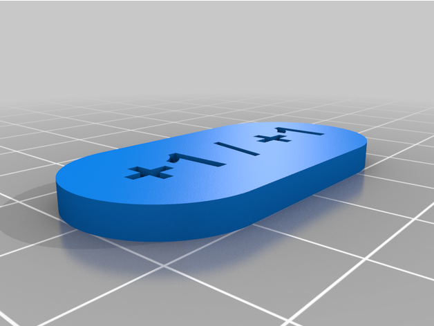 büyü jeton +1 1 toplama 3D print model - Mito3D