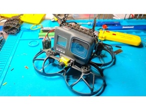 abeille 95x monter Go Pro héros 8 fpv caméra bébé ratel inspiré drone 3d print model - Mito3D