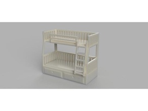 doll bed 3d print model - Mito3D