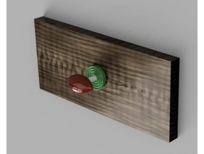 Fußball Knopf Kabinett Schublade Holzbearbeitung 3d print model - Mito3D
