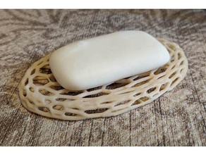 voronoi cute soap dish 3d print model - Mito3D
