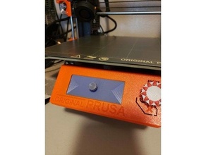 adjusted prusa i3 mk3s display cover lcd protector 3d print model - Mito3D