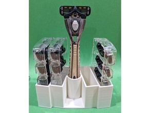tıraş kulüp Ustura bıçaklar Kulp destek banyo dolar ilaç kabine organizasyon bıçak ağzı ayakta durmak Uzay tasarruf depolama 3d print model - Mito3D