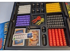 ticket ride rklin organizer board game insert marklin 3d print model - Mito3D
