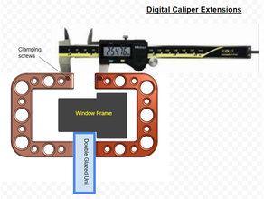 digitale calibro estensioni misurazione attrezzo 3d print model - Mito3D