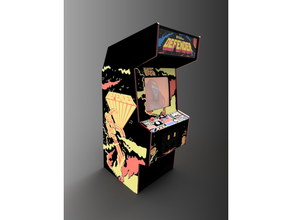 miniature defender arcade cabinet 28mm retro wargames terrian 3d print model - Mito3D