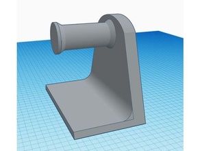 semplice filamento bobina titolare supporto portabobina 3d print model - Mito3D