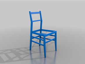 669 superleggera chair 3d print model - Mito3D