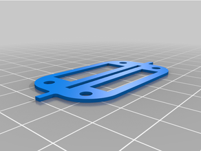 box lid latch hole template - improved 3d print model - Mito3D
