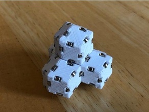 magnetic rhombic dodecahedron blocks 3d print model - Mito3D