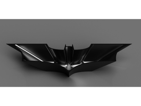 Batman tdk logo caramella piatto ciotola buio cavaliere 3d print model - Mito3D