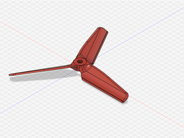 3x5 prop renforced 3D print model - Mito3D