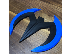 birsarang wingding batarang batman gadget pau Grayson Robin 3d print model - Mito3D