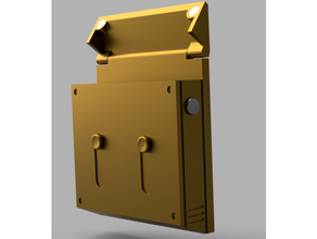 tdk utility belt pouch canister flush hinge lid batman dark knight rises 3d print model - Mito3D