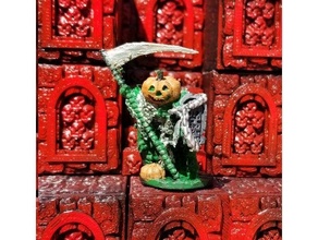 pumpkin wraith 28mm 28mmscale halloween horror miniature undead 3d print model - Mito3D