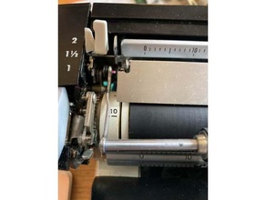 typewriter linespacing plastic cap replacement 3d print model - Mito3D