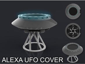 ufo mount alexa design d'ovni pour amazon echo dot halloween decoration heatzy ovni soucoupe 3d print model - Mito3D