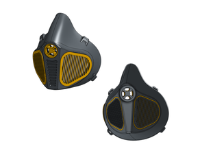 filter mask airflow 3d print model - Mito3D