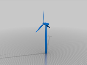 h0 ho escala 1 87 viento generador turbina 187 diorama modelo entrenar 3d print model - Mito3D
