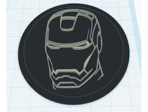 uomo ferro modulare logo inserire 3d print model - Mito3D