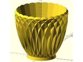 carved bowl math art openscad 3d print model - Mito3D