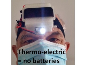 thermo electric lanterna cabeça peltier seebeck 3d print model - Mito3D