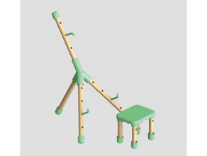 field easel stool porzano porzano+ art design industrial painting 3d print model - Mito3D
