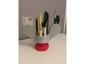 porta penna deskorganizer matite vite ala Noce pulire bullone ordine organizzatore schraube tavolo utilità 3d print model - Mito3D