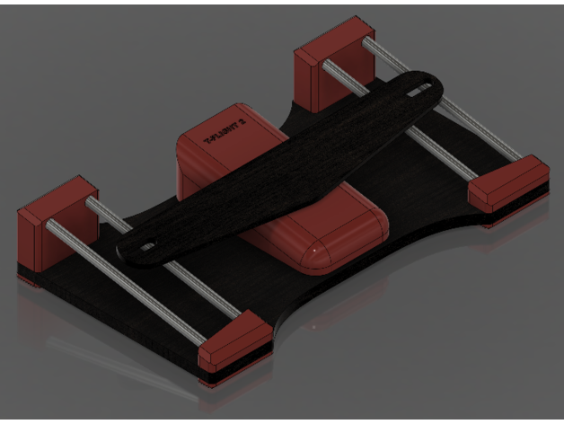 Thrustmaster tflight timone pedali più ampia mod 3D print model - Mito3D