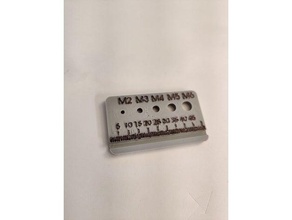 small metric screw gauge 3d print model - Mito3D