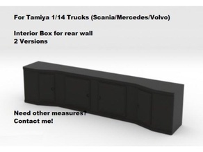 1 14 tamiya Scania Box ii LKW Innere Mercedes volvo r470 r620 Lastwagen 3d print model - Mito3D