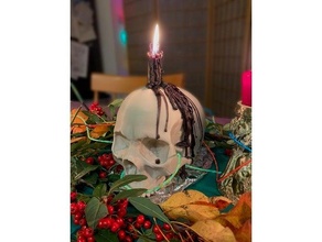 skull candle holder candle holder halloween human skull