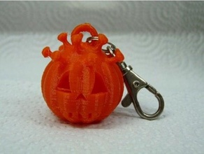 halloween pumpkin 3d keychain covid 19 decoration 3d print model - Mito3D