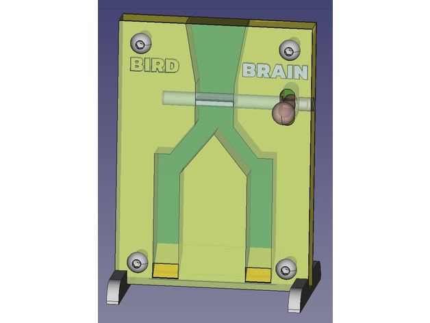 bird brain bird puzzle birds 2 bird bird feeder bird puzzle bird toy feeder pet puzzle seed 3D print model - Mito3D