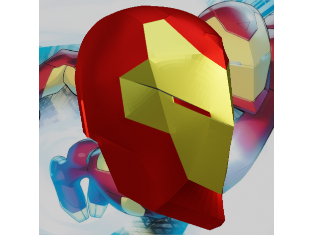 invincible iron man helmet cosplay props 3D print model - Mito3D