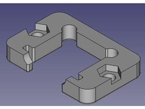 ethernet panel socket holder plate 3d print model - Mito3D