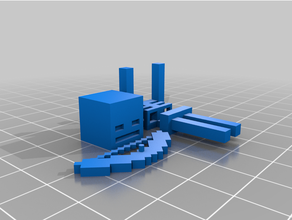Minecraft squelette 3d print model - Mito3D